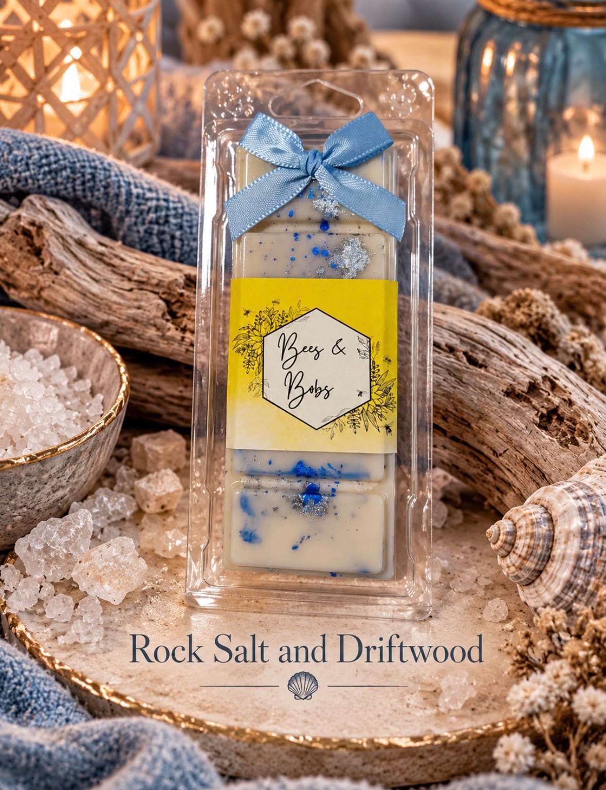 Rock Salt and Driftwood Wax Melt Snap Bar