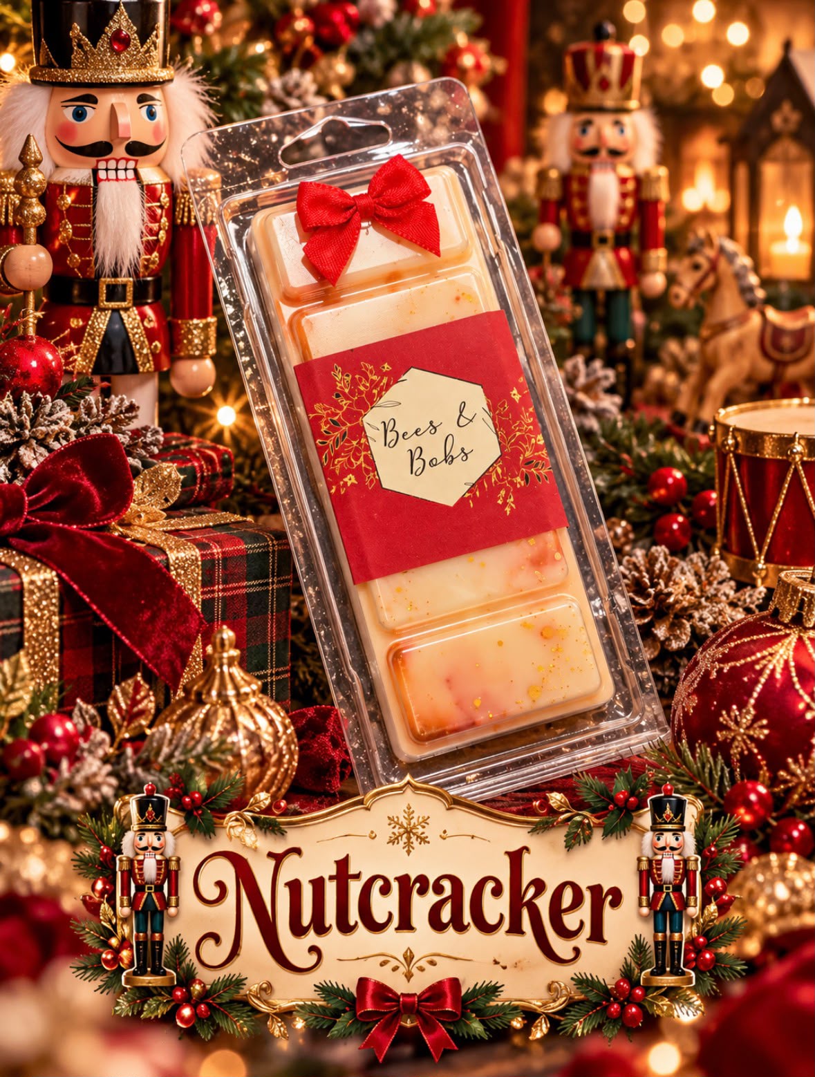 Nutcracker Wax Melt Snap Bar