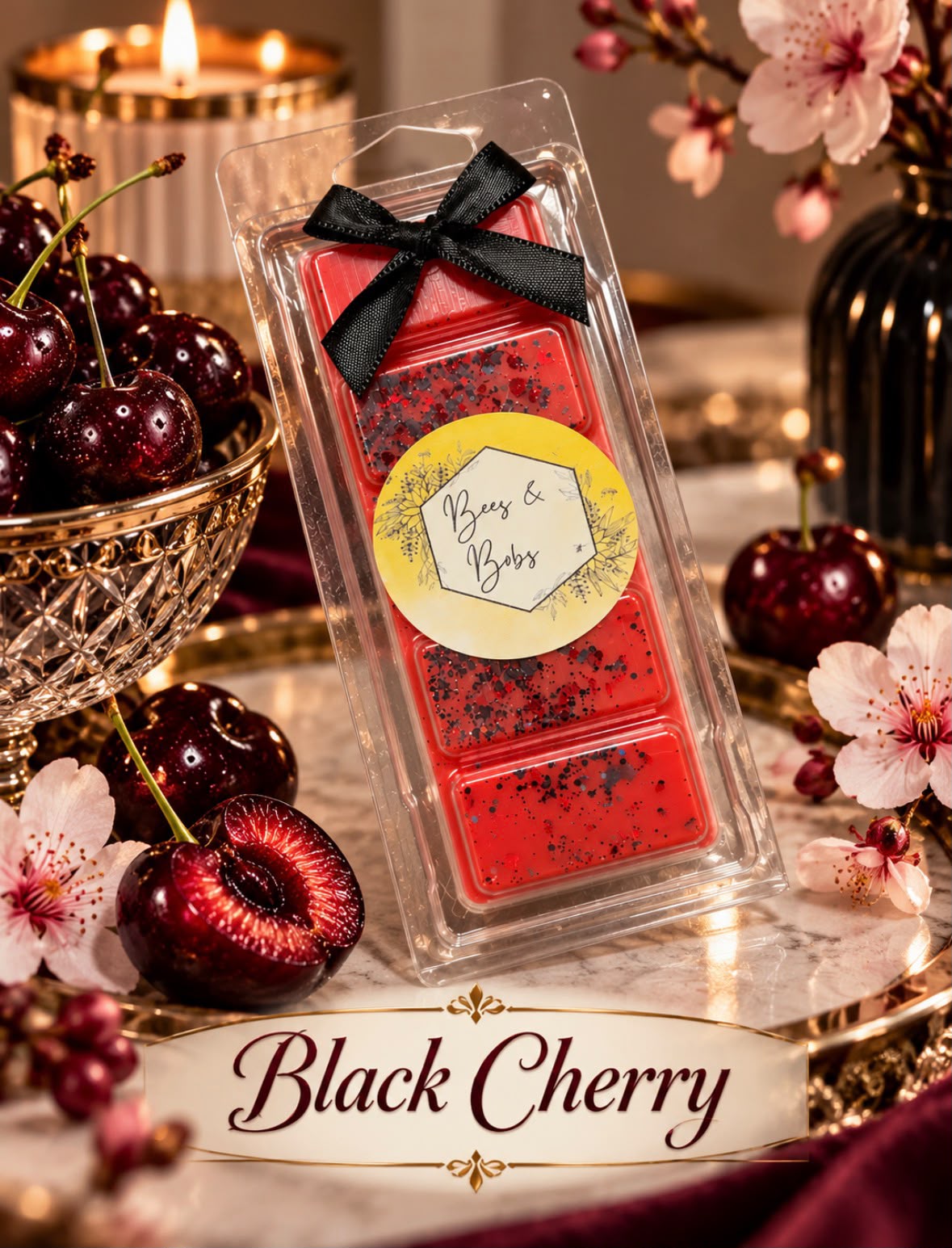 Black Cherry Wax Melt Snap Bar