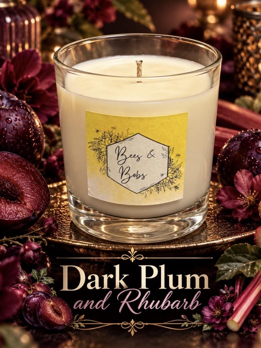 Dark Plum and Rhubarb Candle 30cl