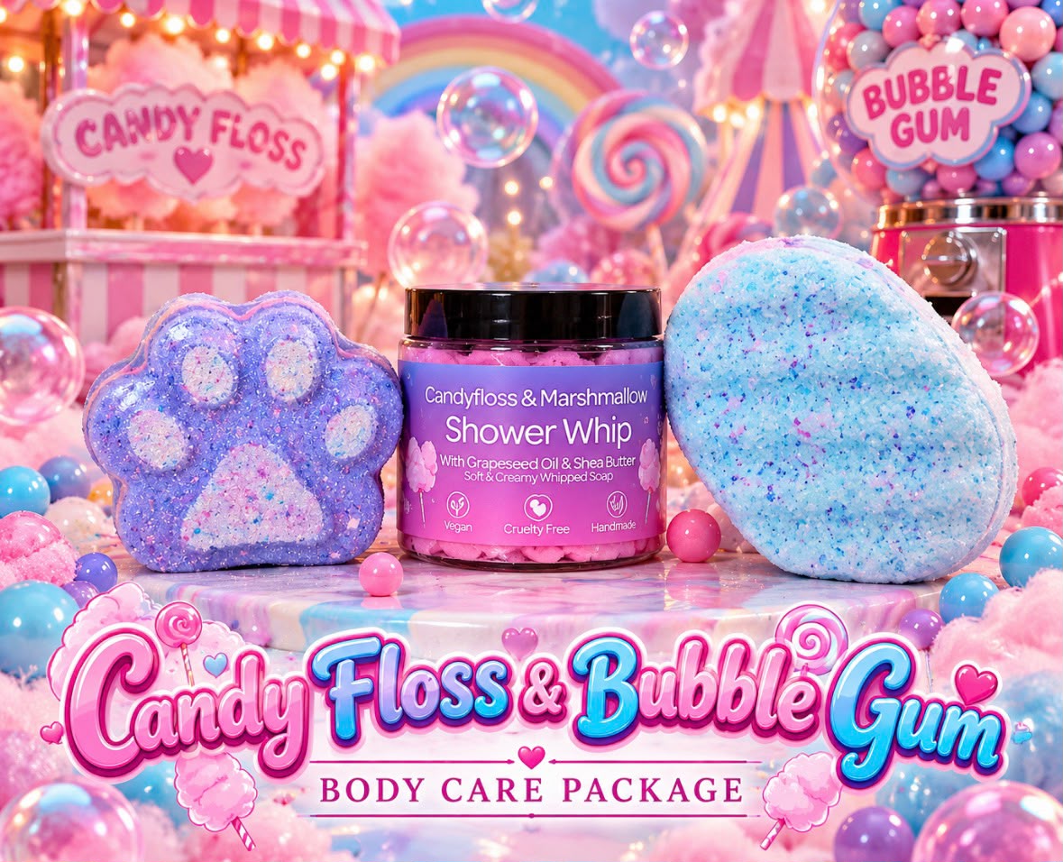 Candy Floss and Bubblegum Body Care package